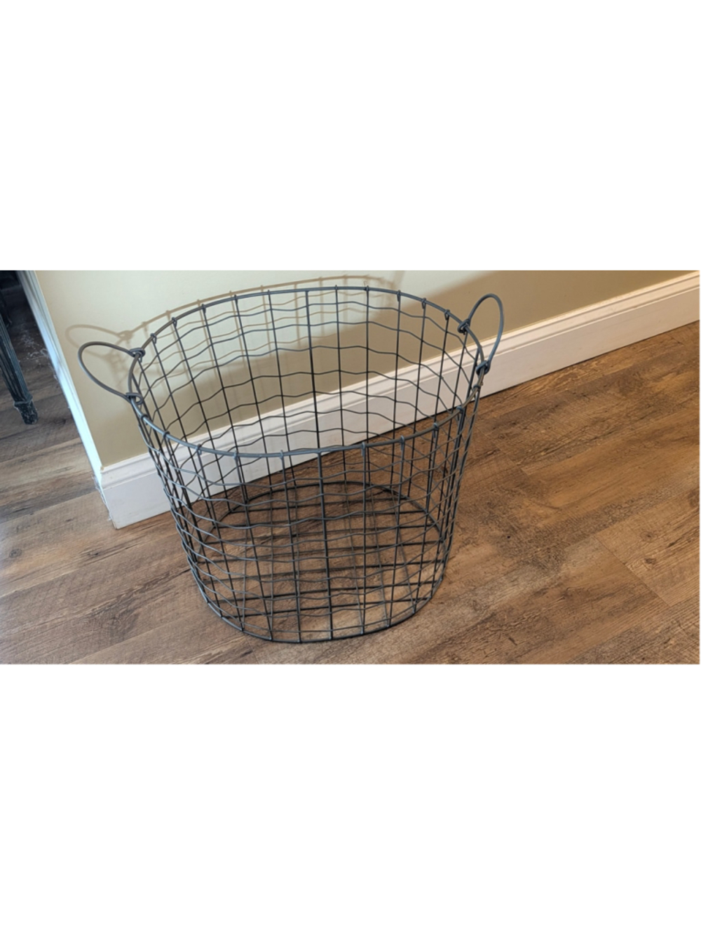 Unbranded Large Home Wire Storage Basket 19 x 16 x 16 inches Brown
